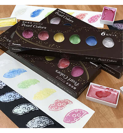 Gansai Tambi sprankelende parelmoer aquarelverf uit Japan