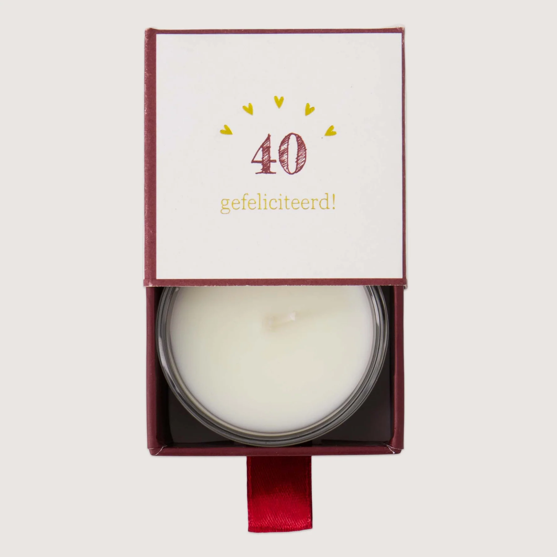Geurkaars 40 Gefeliciteerd
