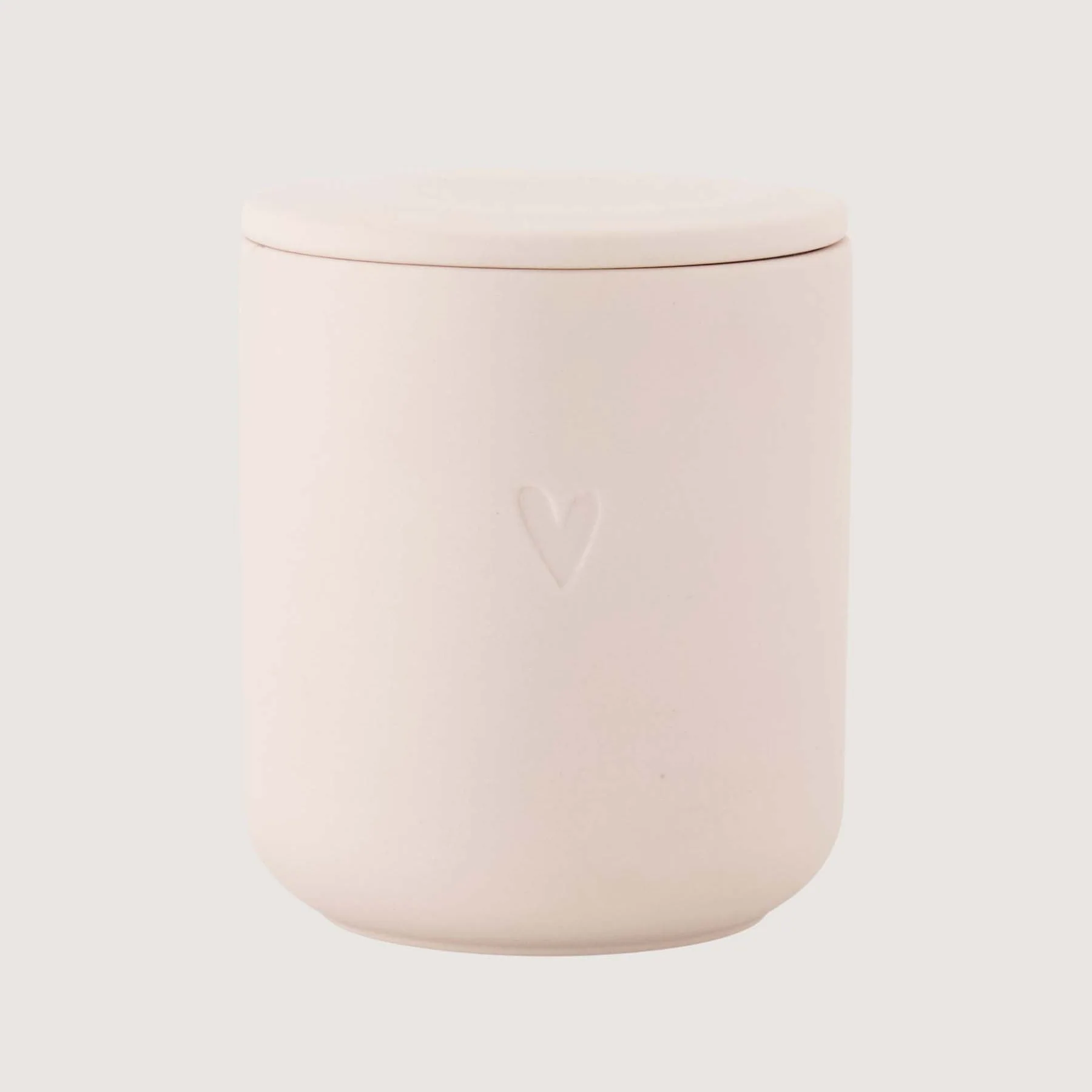 Geurkaars keramiek Hartje | Licht roze