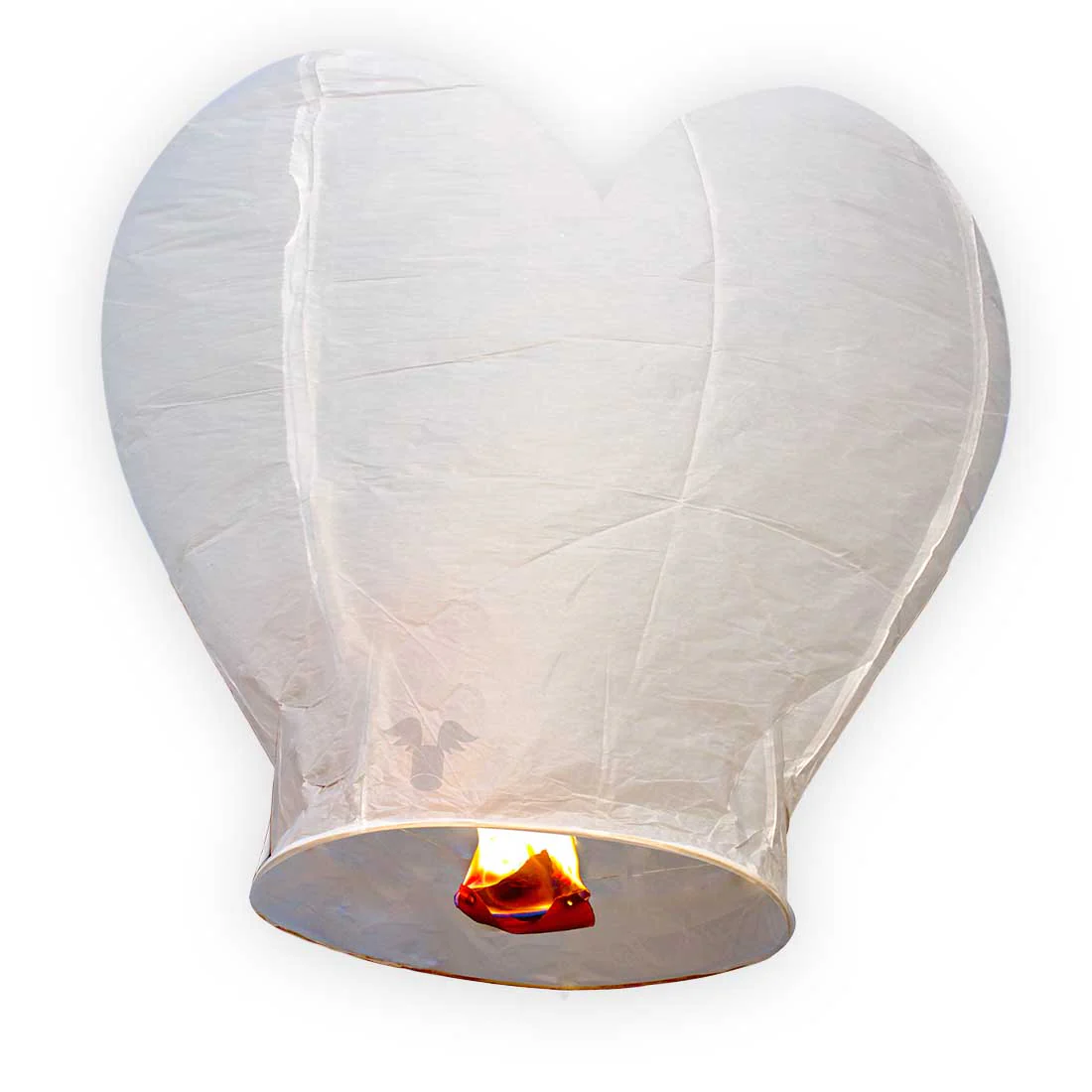 Wensballon Hart Wit of Rood