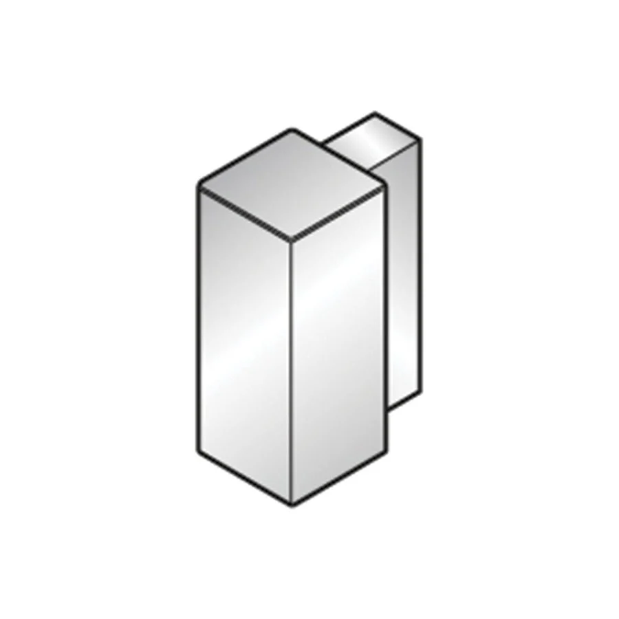 Hoekstuk Glans Zilver 5 mm (4 stuks) EMG050.91 by Genesis - Afbeelding 3