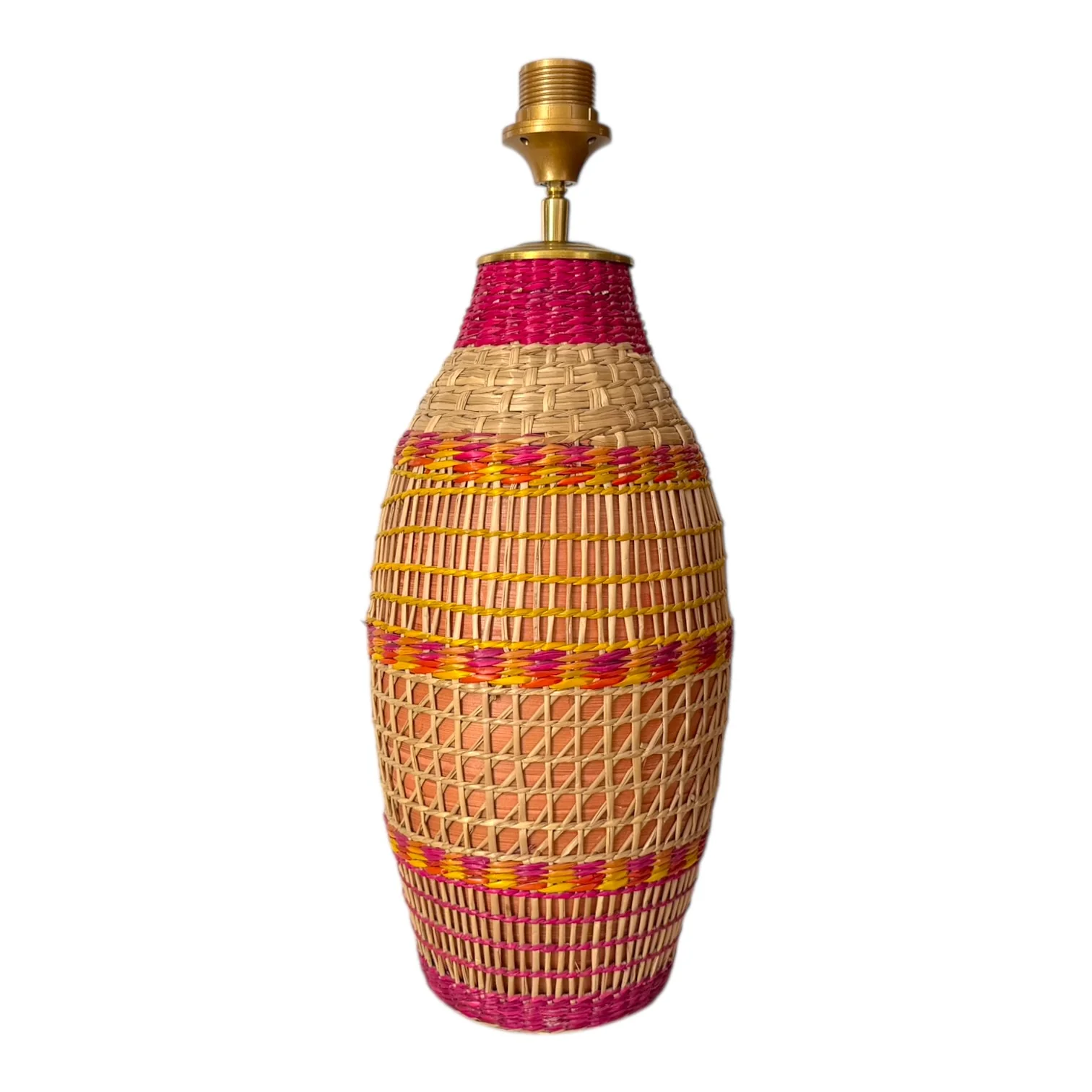 Lampenvoet Rotan gekleurd Lampenvoet Rotan gekleurd