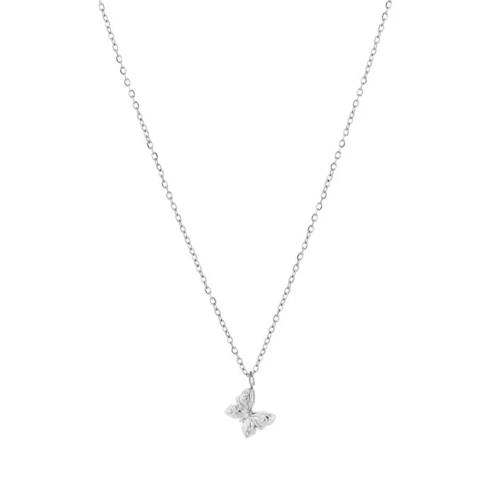 Ketting vlinder – Zilver Ketting vlinder – Zilver