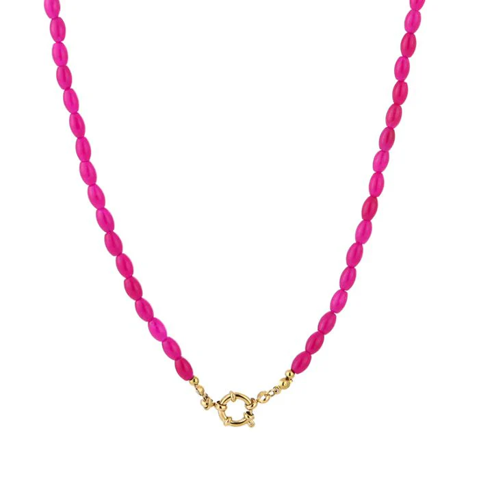 Kralenketting Poppy – Fuchsia Kralenketting Poppy – Fuchsia