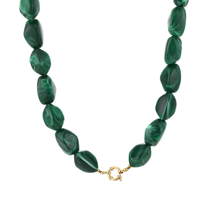 Kralenketting Flame – Groen Kralenketting Flame – Groen