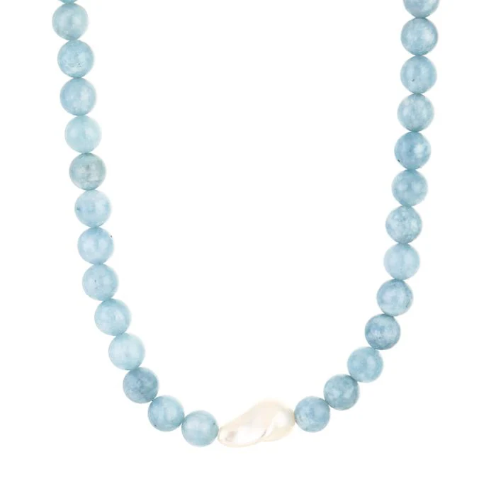 Ketting Jade Pearl – Blauw Ketting Jade Pearl – Blauw