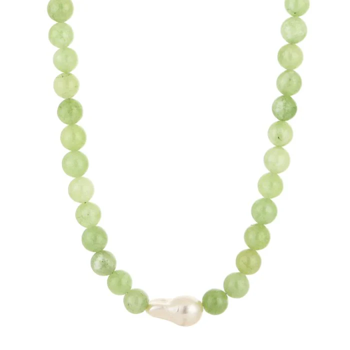 Ketting Jade Pearl – Groen Ketting Jade Pearl – Groen