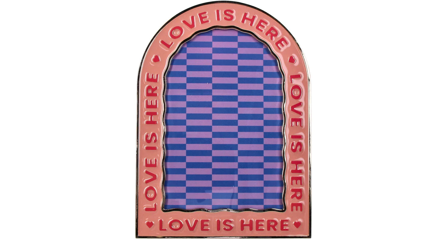 Fotolijstje love is here – Roze/rood
