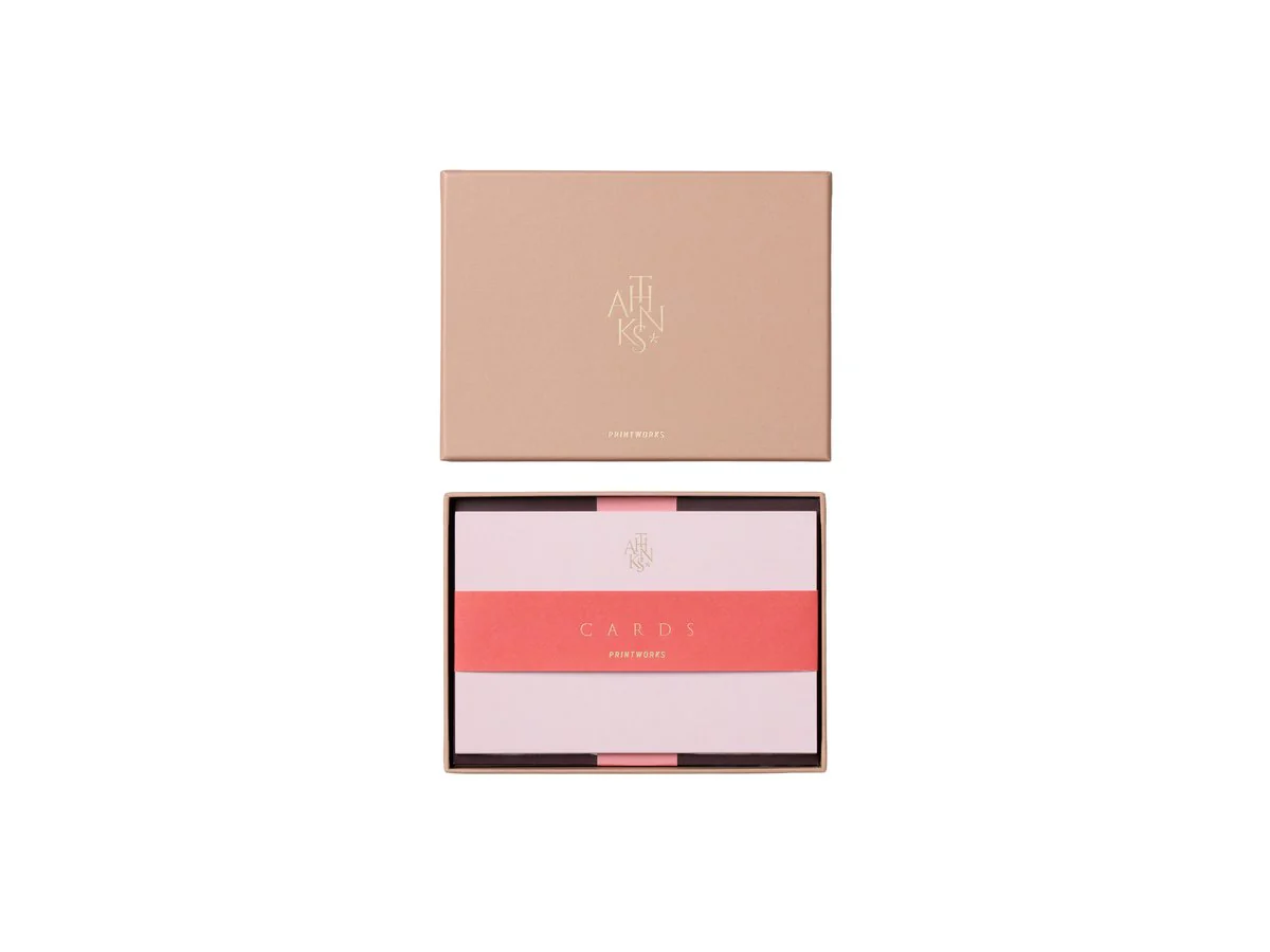 Kaart & Enveloppe Set – Thanks – Beige Kaart & Enveloppe Set – Thanks – Beige