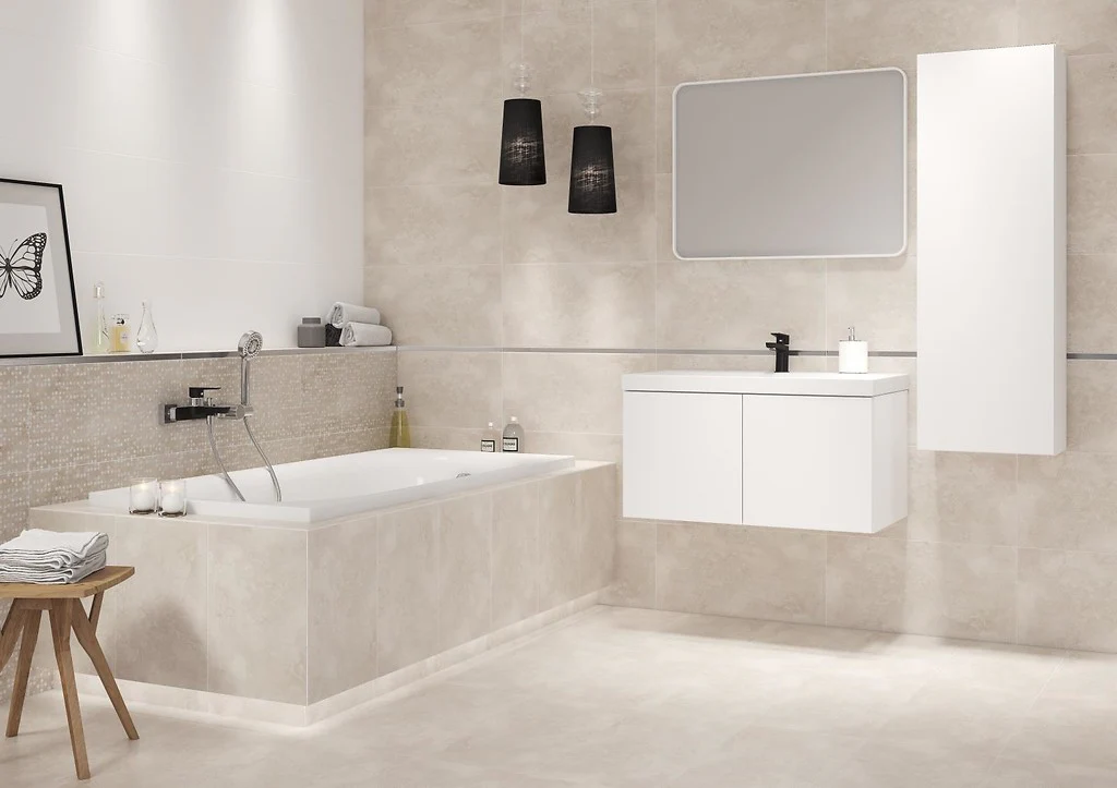 Keramische wandtegel Normandie Beige 29,7x59,8 cm G1 - Afbeelding 2