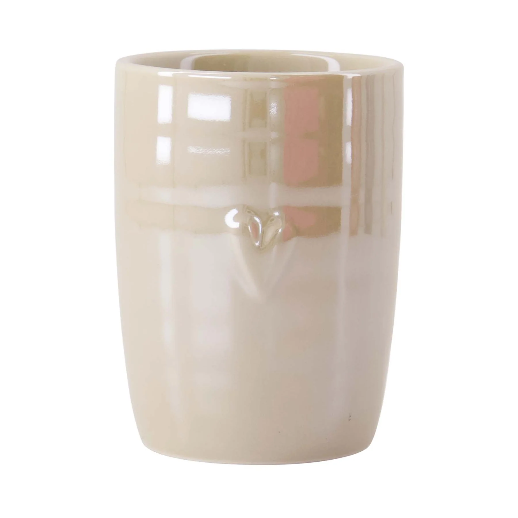 Koffiemok Parelmoer beige Hartje Koffiemok Parelmoer beige Hartje
