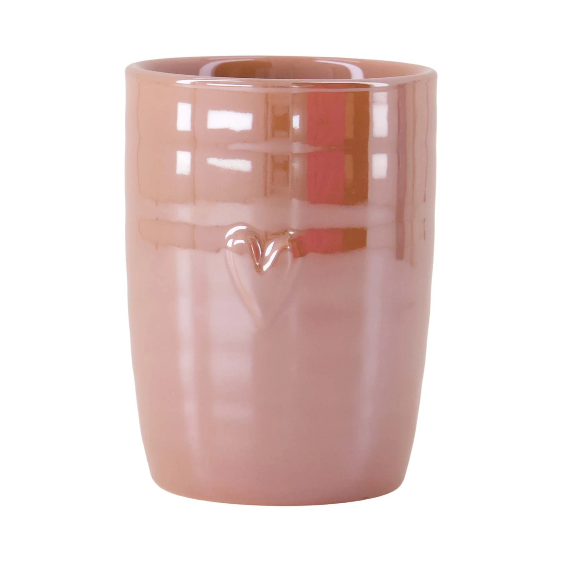 Koffiemok Parelmoer roze Hartje Koffiemok Parelmoer roze Hartje