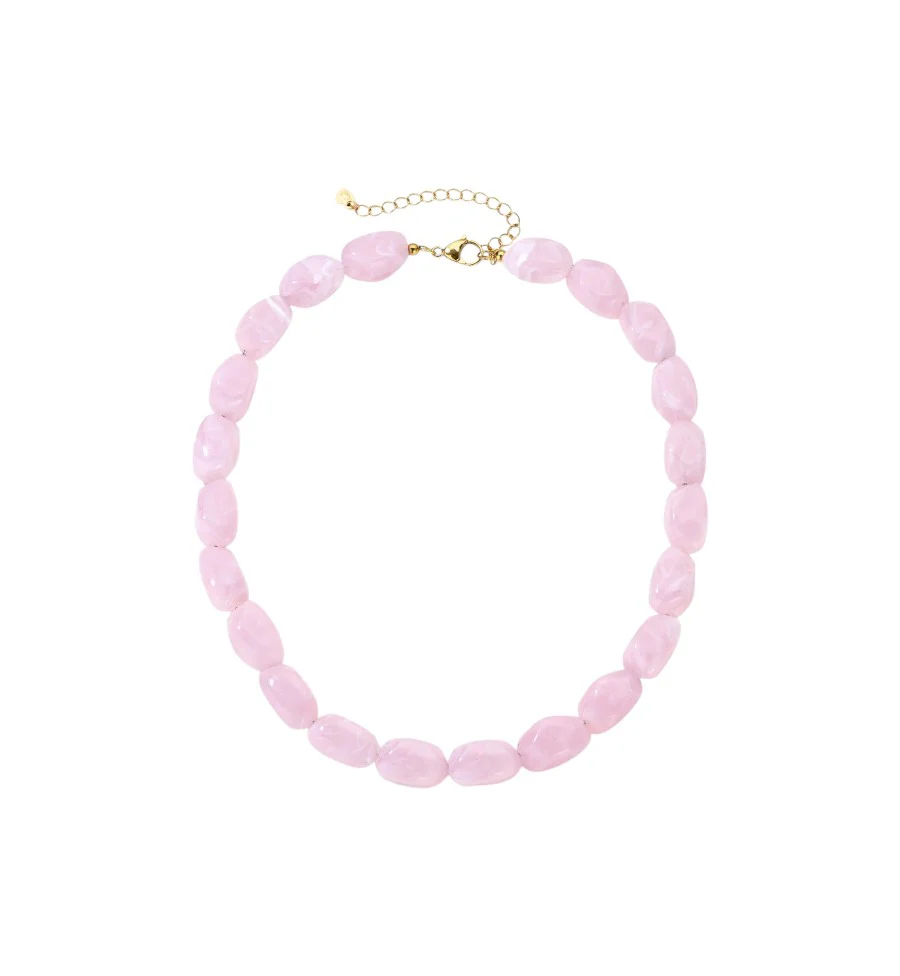 Kralen ketting – Lichtroze Kralen ketting – Lichtroze