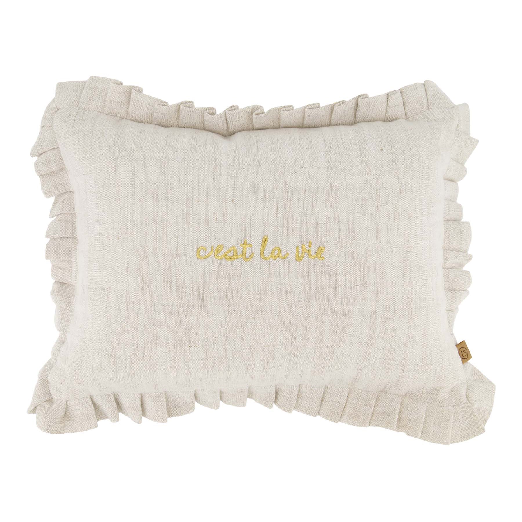 Kussen Cest La Vie 35x25cm