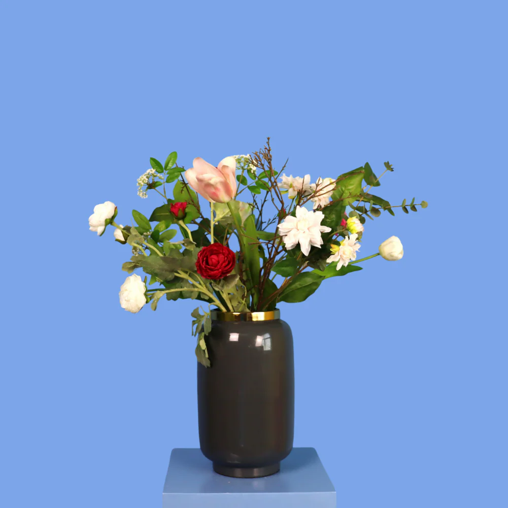 L – Laura | Light & Living vaas met kunstbloemen | Large