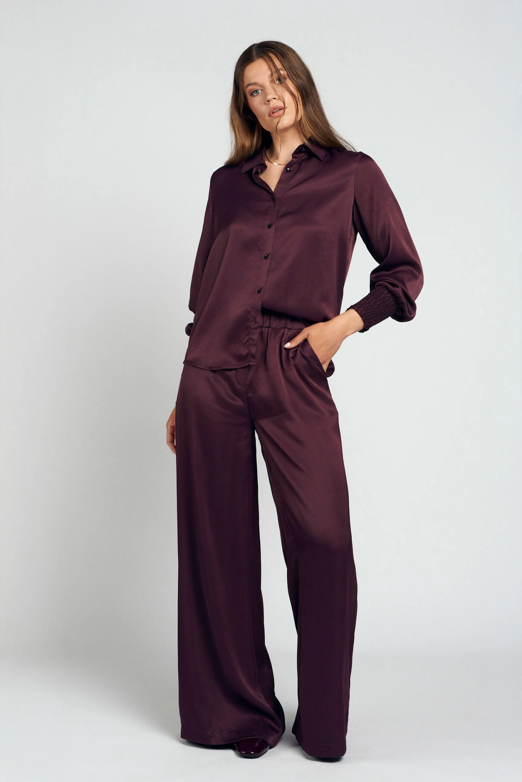 Eve pants – Burgundy