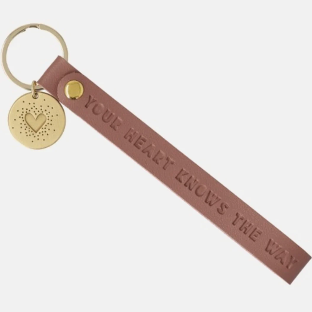 Leren Sleutelhanger | Your heart knows the way Leren Sleutelhanger | Your heart knows the way