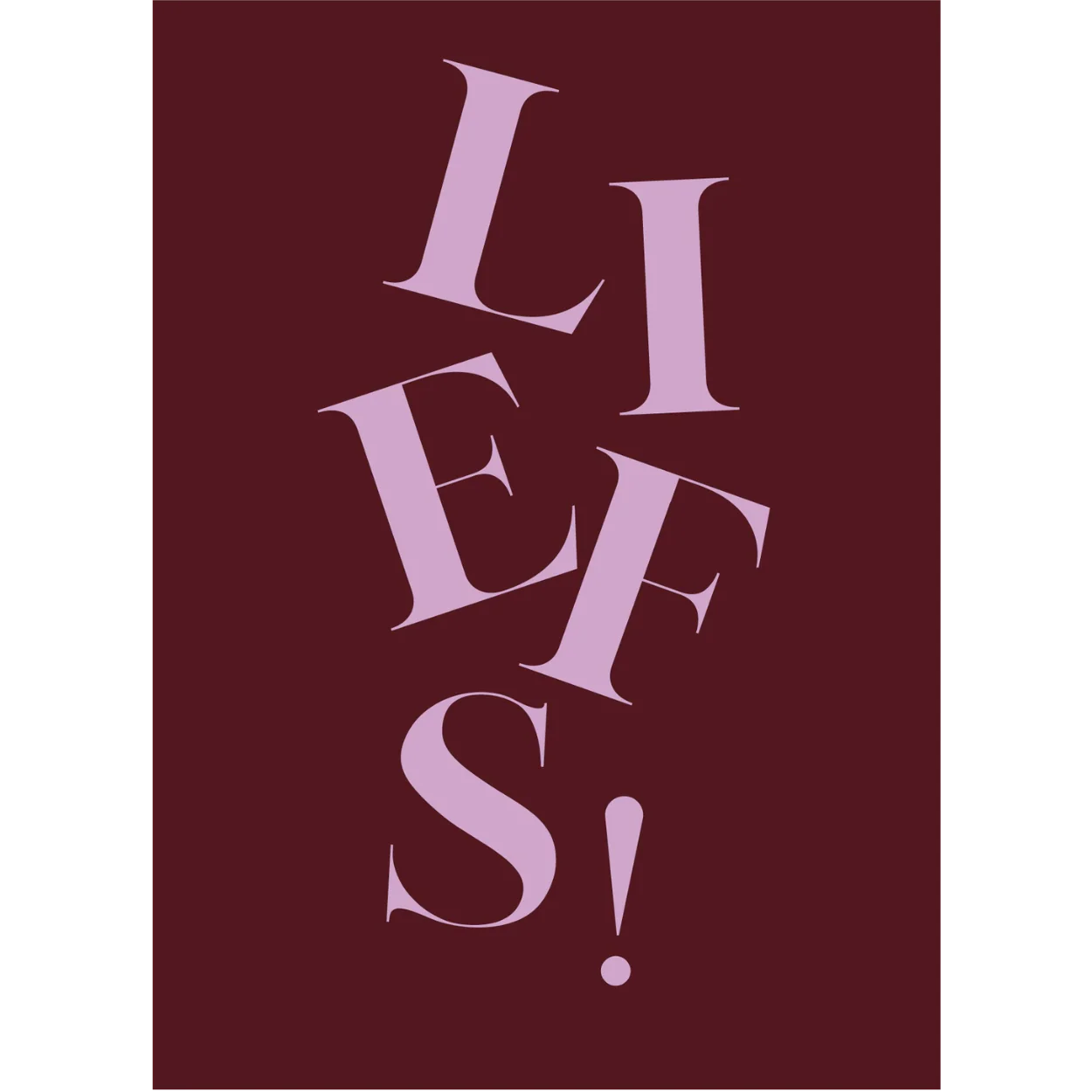 Wenskaart | Liefs!