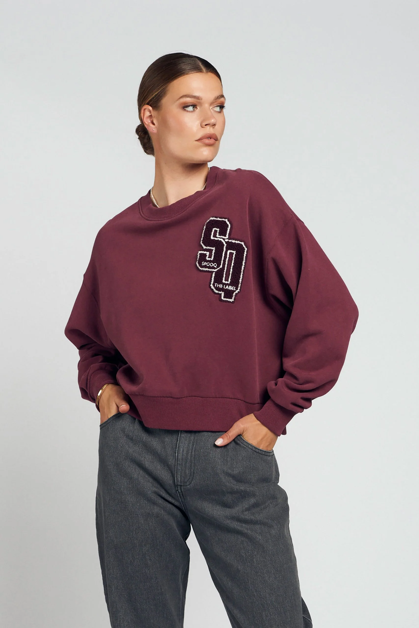 Lucy sweater – Mauve wine
