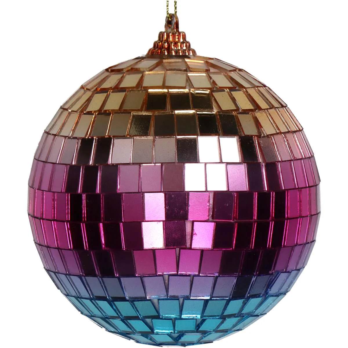 Ornament discobal 10 x 10 cm – Multicolour Ornament discobal 10 x 10 cm – Multicolour