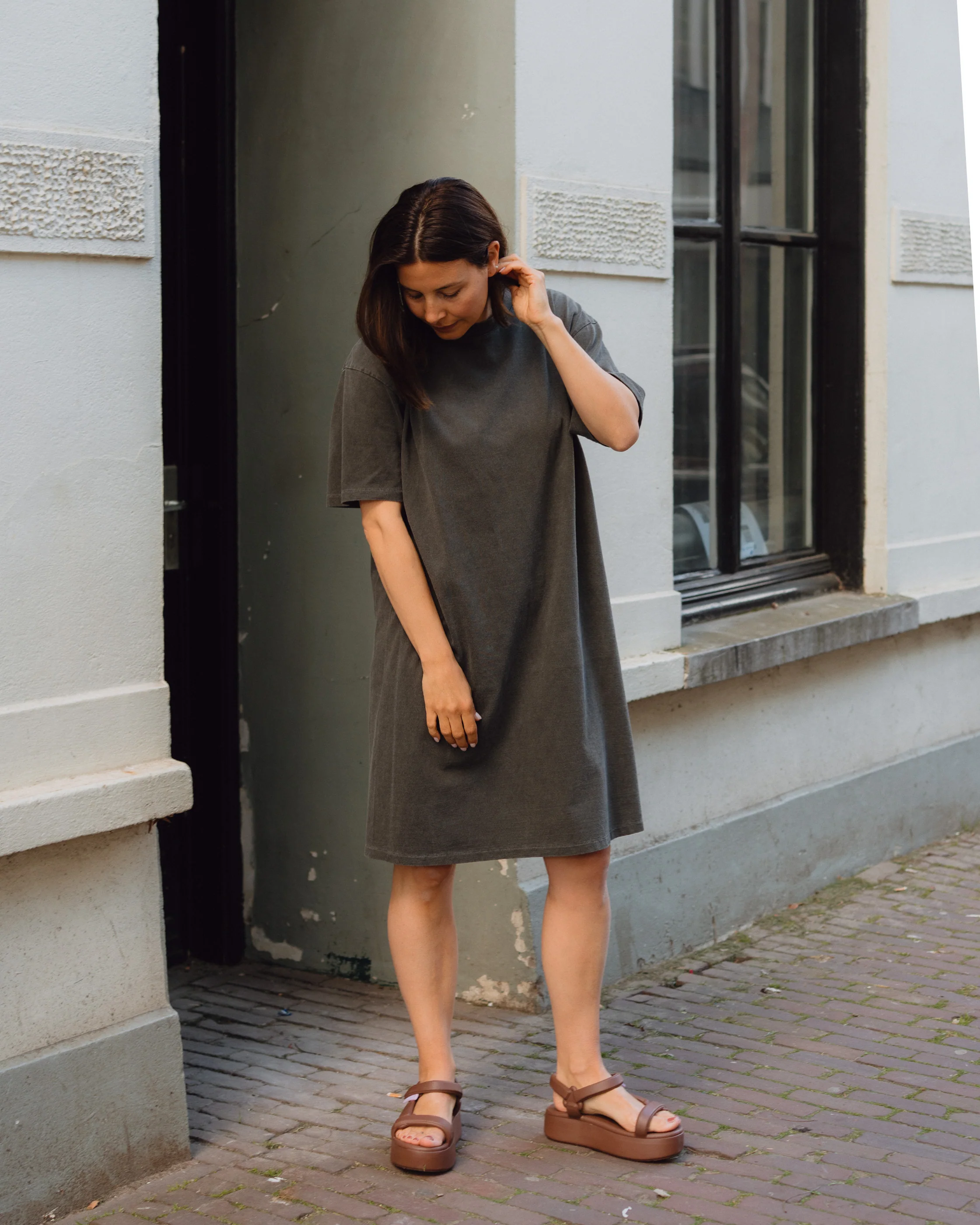 t-shirt dress 17/- ROUND SHAPE BIG TEE O/P