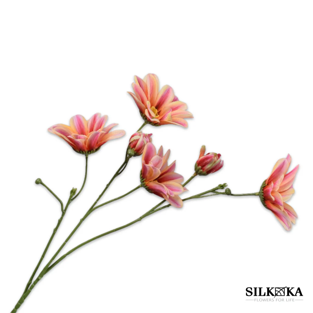 Margriet kunstbloem roze 65cm Silk-ka