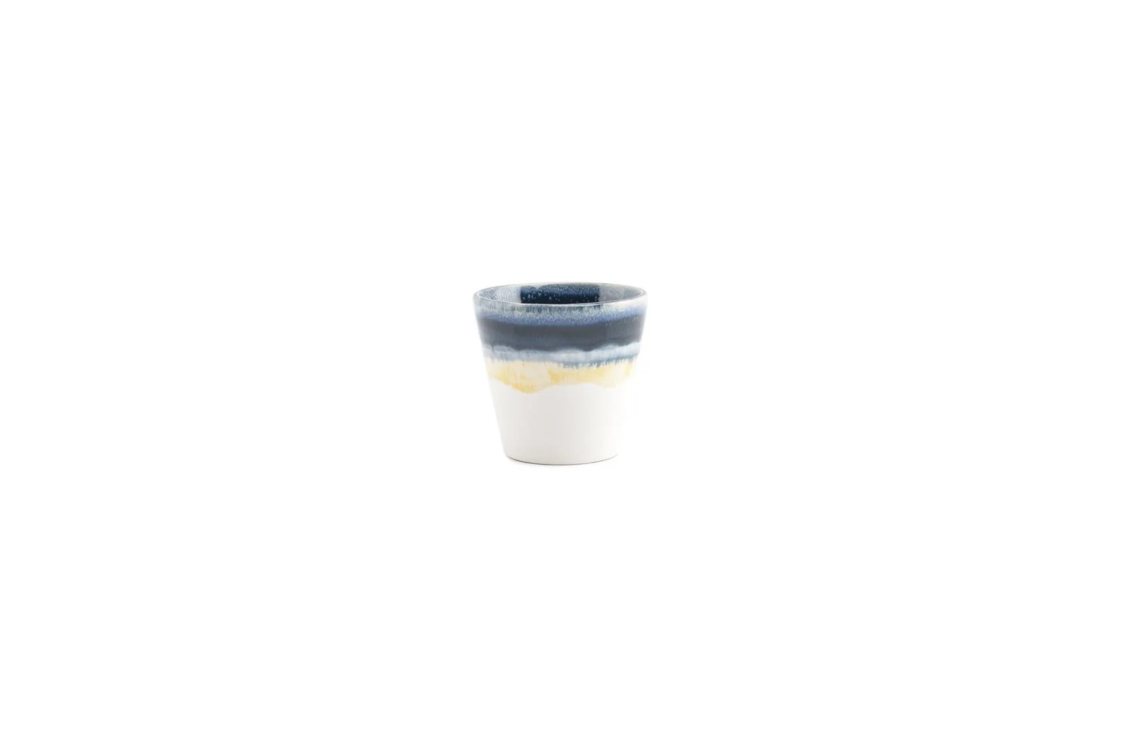 Mokkakop 10cl blauw Flow – Set van 4 Mokkakop 10cl blauw Flow – Set van 4