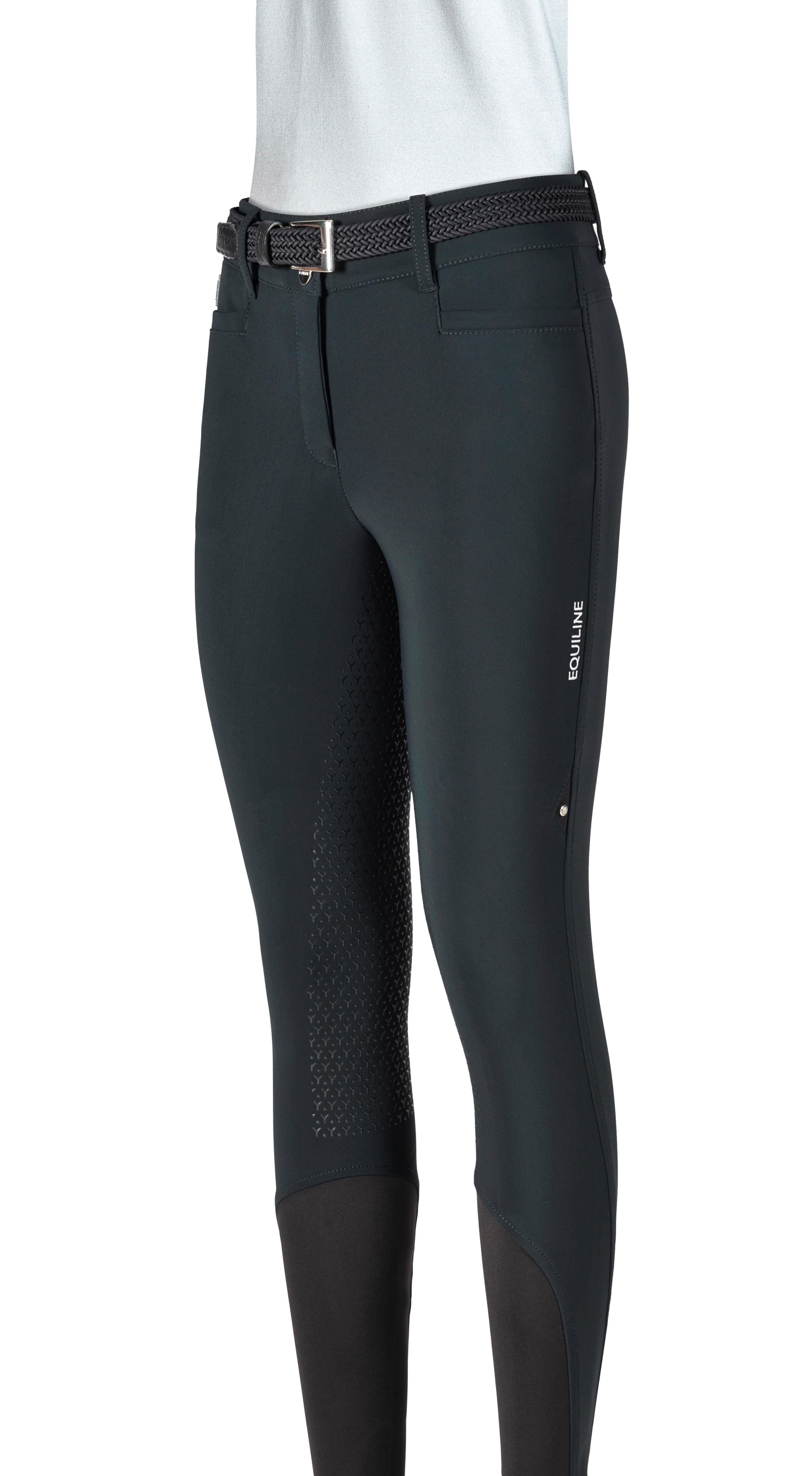 Equiline Breeches Full Grip Ernae, Zwart