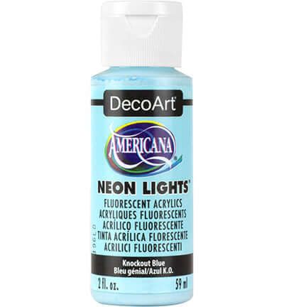 Neon Lights Knockout Blue Americana Acrylics 59 ml (DecoArt)  DA344-3