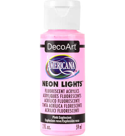 Neon Lights Pink Explosion Americana Acrylics 59 ml (DecoArt) DA340-3