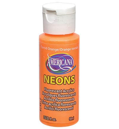 Neon Torrid Orange Americana Acrylics 59 ml (DecoArt) DHS2-3