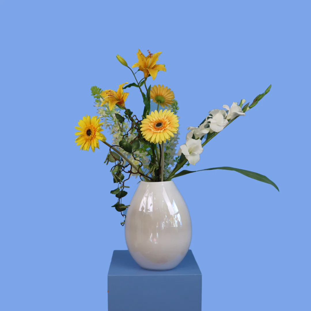 L – Niels | Fidrio glazen vaas met kunstbloemen | Large L – Niels | Fidrio glazen vaas met kunstbloemen | Large