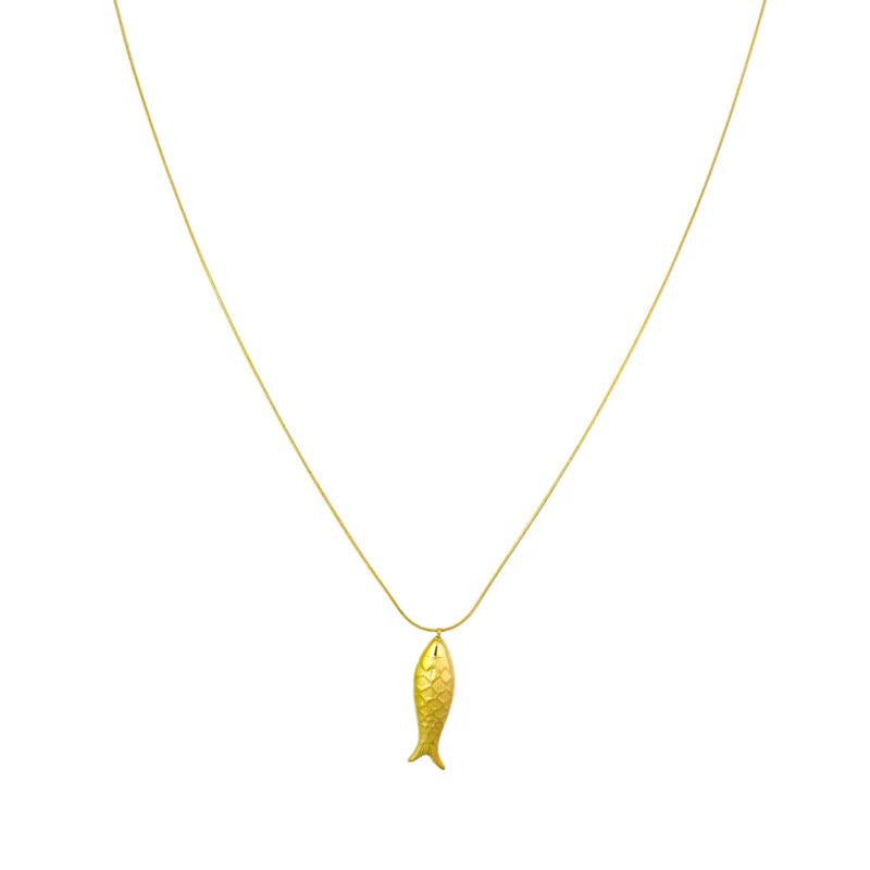 Lange ketting vis – Goud Lange ketting vis – Goud