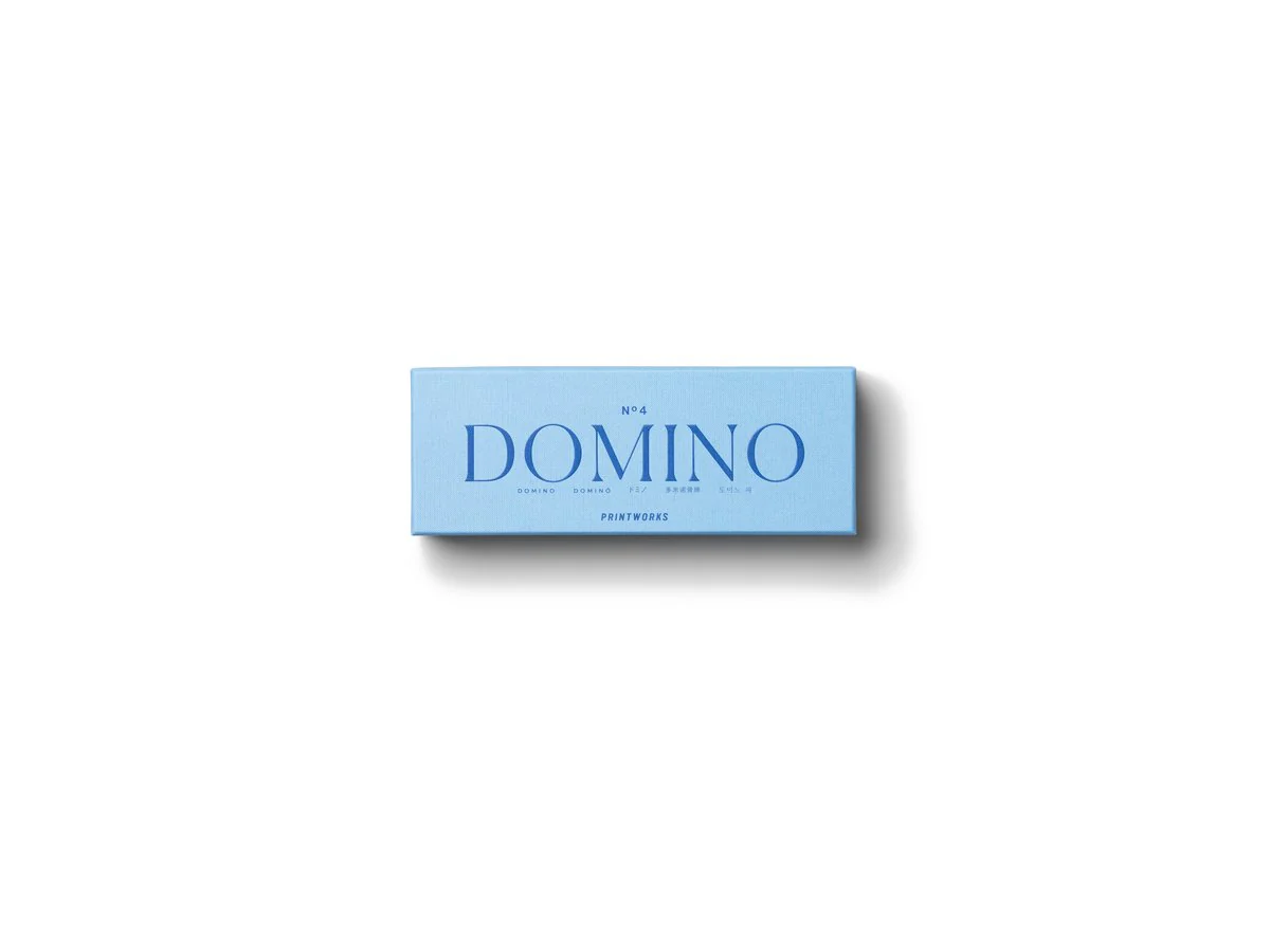 Printworks Spel Classic – Domino – Blauw