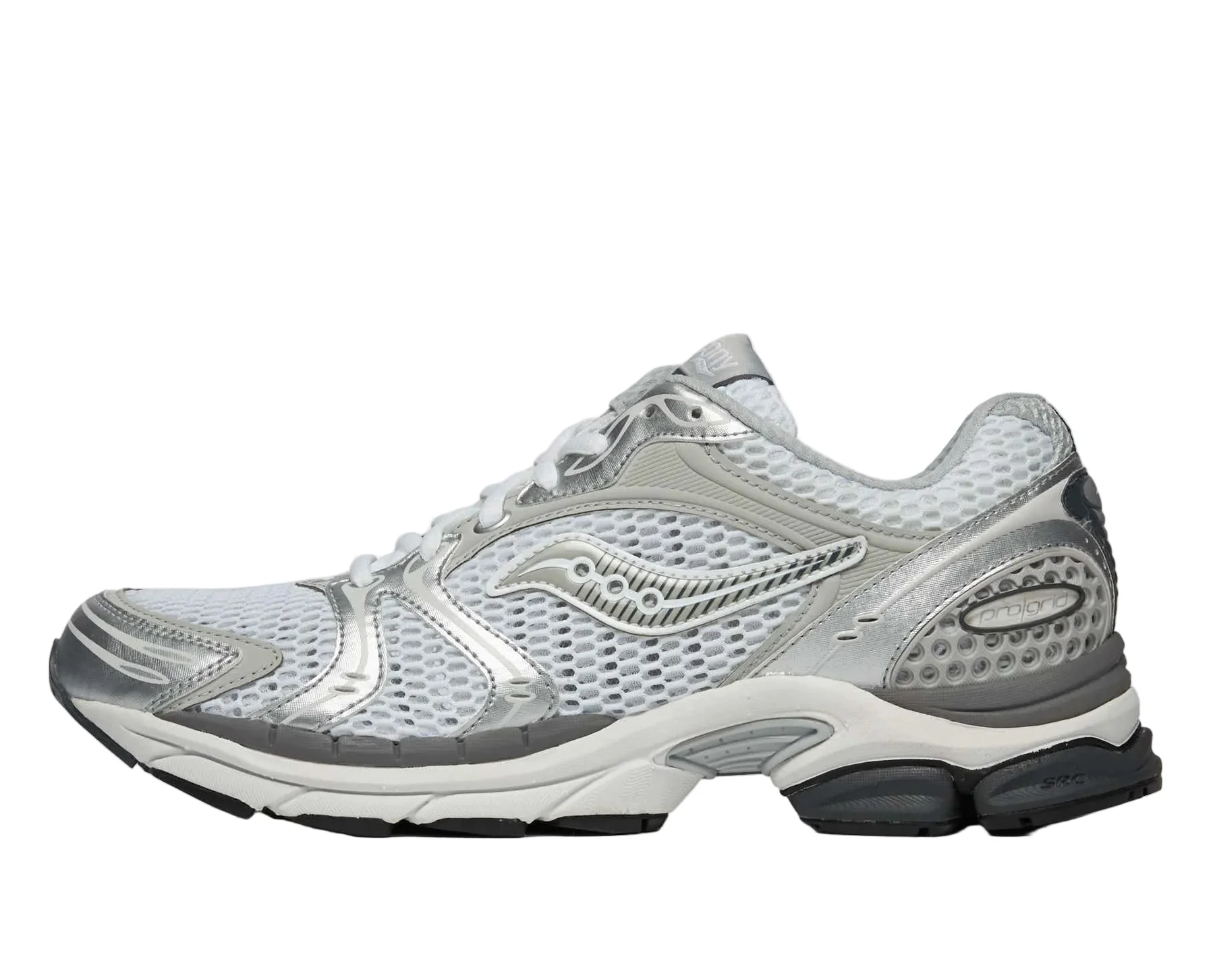 Saucony ProGrid Triumph 4 White Silver Saucony ProGrid Triumph 4 White Silver