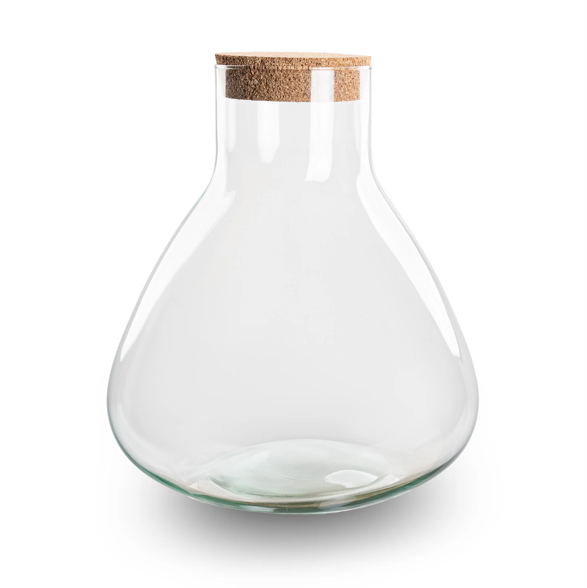 Terrarium fles ‘Sammie’ met kurk – Gesloten terrarium Ø 22,5 cm ↑ 27 cm