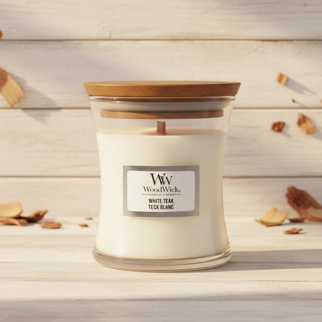 WoodWick | Mini Candle | White Teak