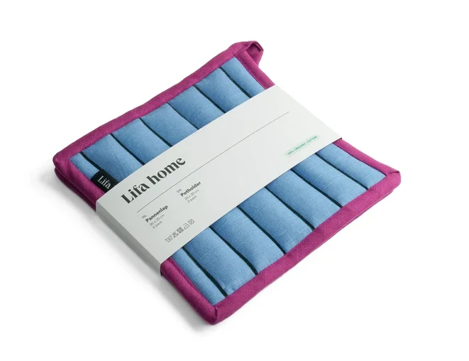 Lifa – Pannenlappen Set Vivid Blue purple – set van 2