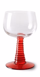 Hkliving Swirl wijnglas lang – Rood