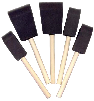 Schuimrubber Verfkwasten Set 5-delige Foam Brush Set voor Hobby Schuimrubber Verfkwasten Set 5-delige Foam Brush Set voor Hobby