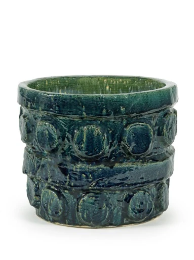 Serax – Bela Silva – SIERPOT L BLAUW GROEN LOOK AT ME