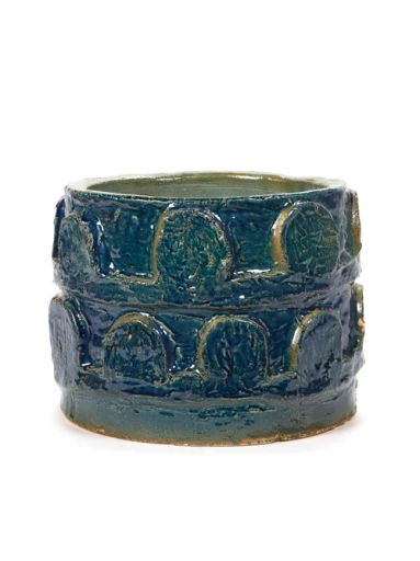 Serax – Bela Silva – SIERPOT M BLAUW GROEN LOOK AT ME