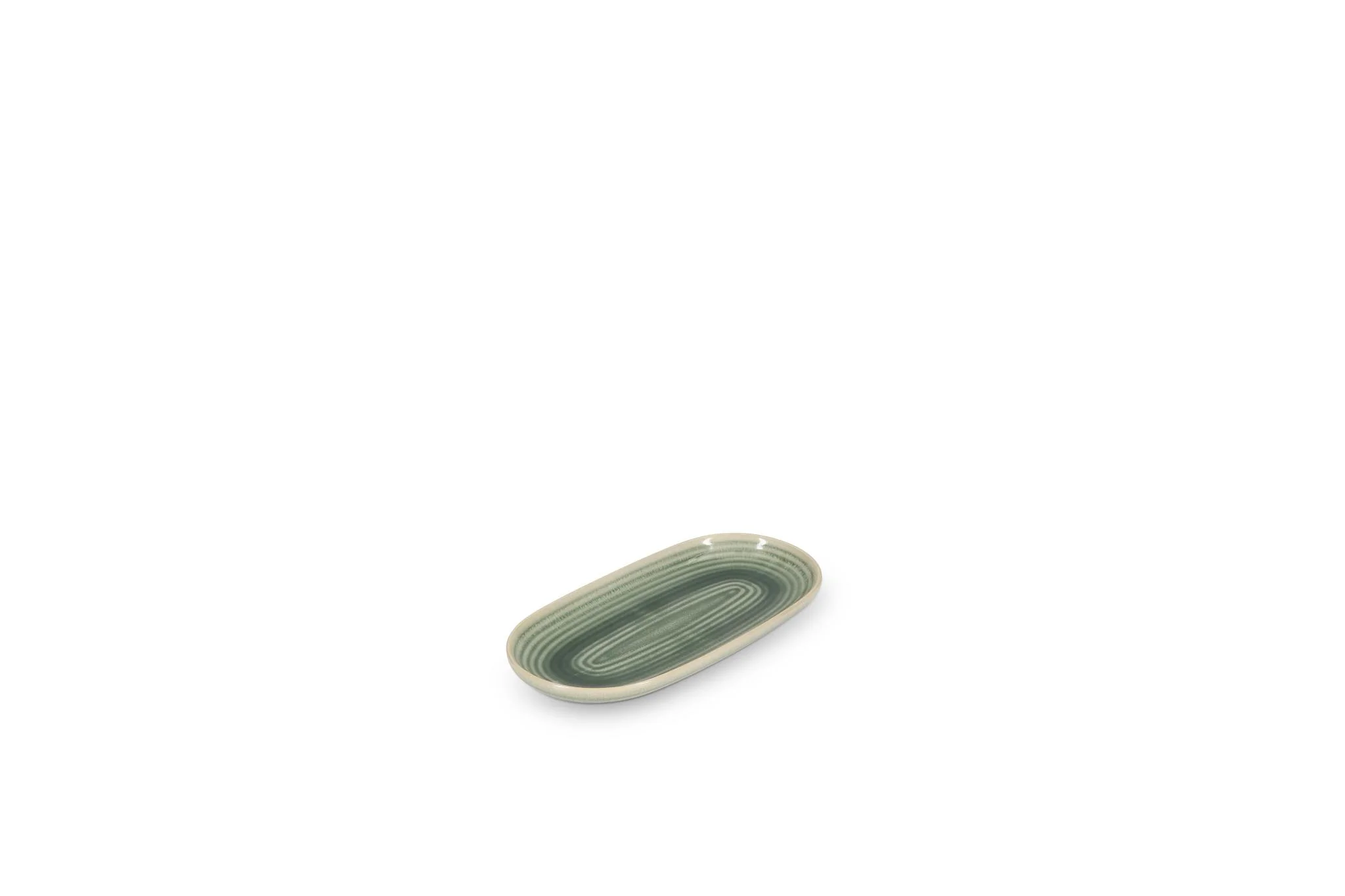 Serveerschaal 23x12cm groen Cameo – Set van 4