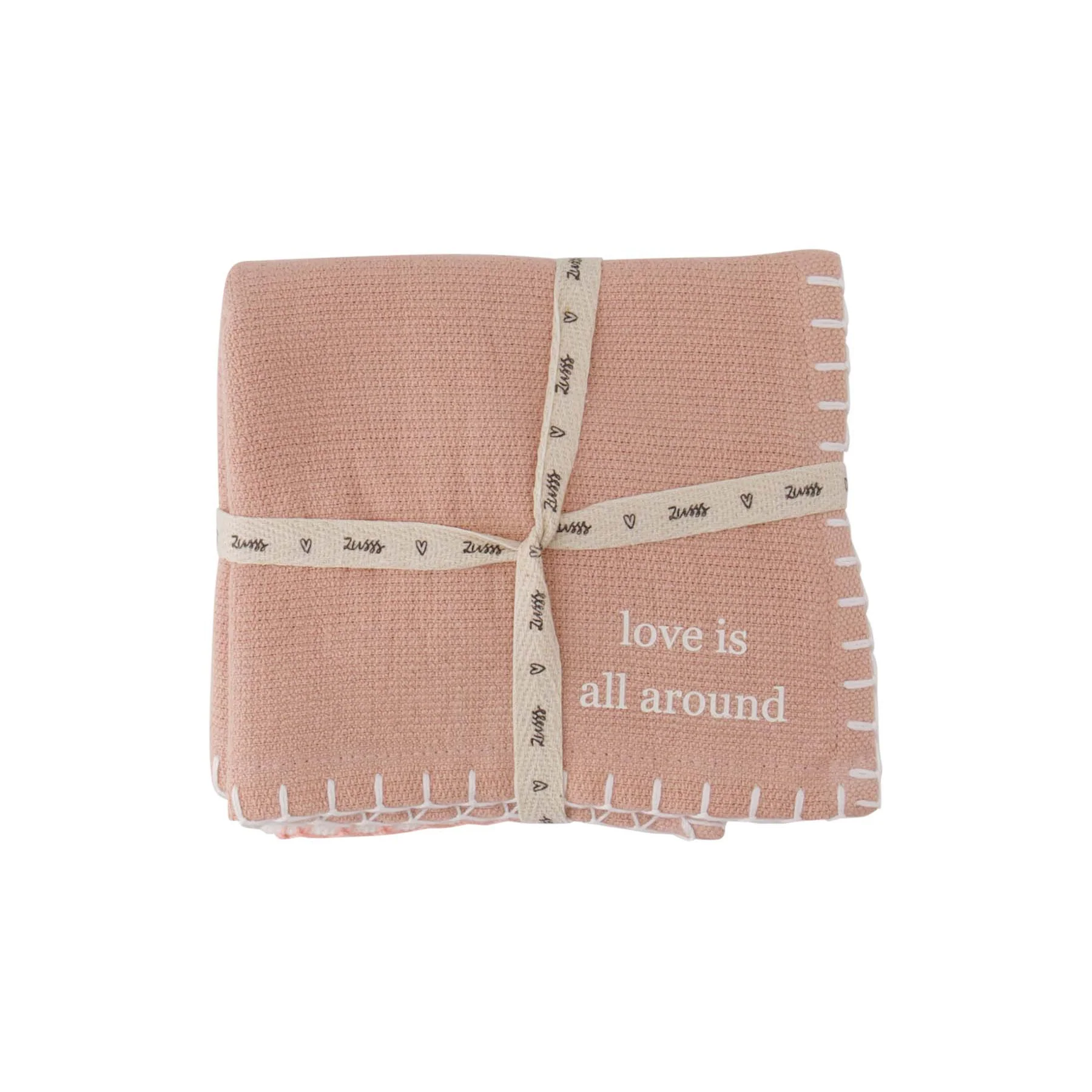 Set van 2 vaatdoekjes Love is all around Set van 2 vaatdoekjes Love is all around
