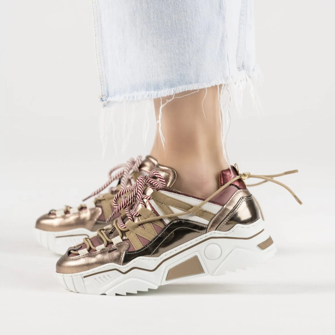 Sneaker Orion Metallic Cipra-Bordeaux