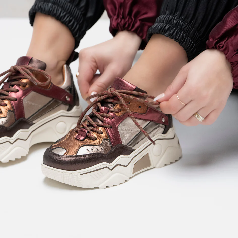 Sneaker Pluto Bordeaux-Brown