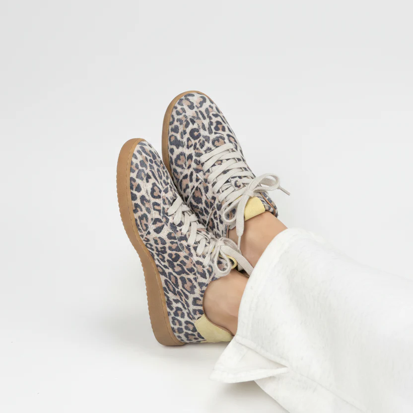 Sneaker Poona Leopard Sand-Butter