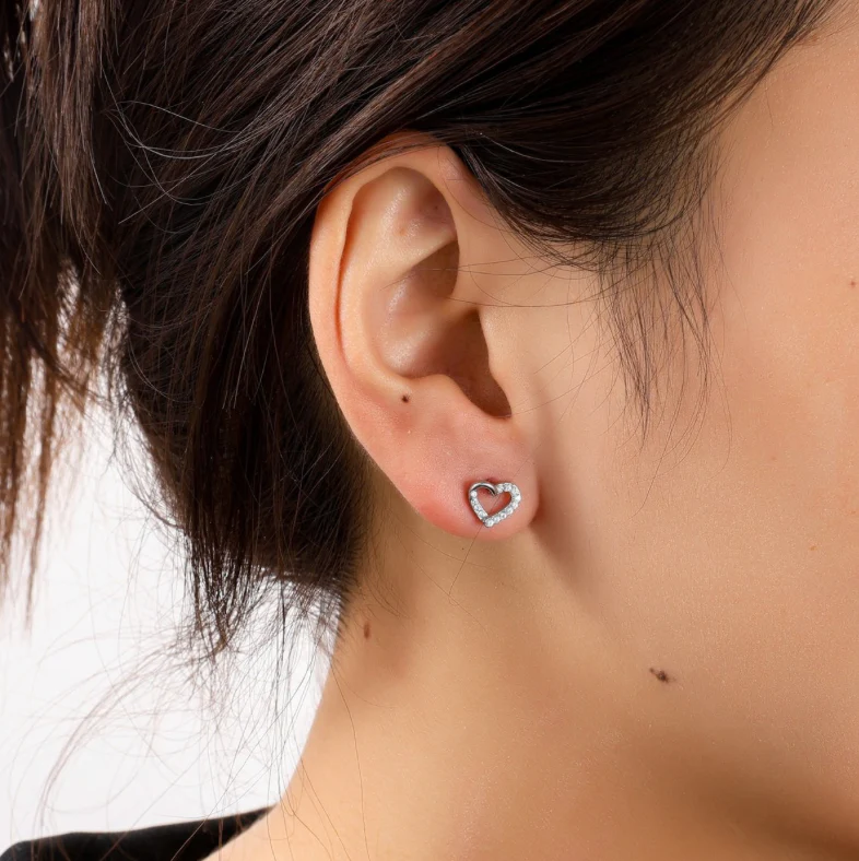 Sparkle Heart Stud E56170-1 Sparkle Heart Stud E56170-1