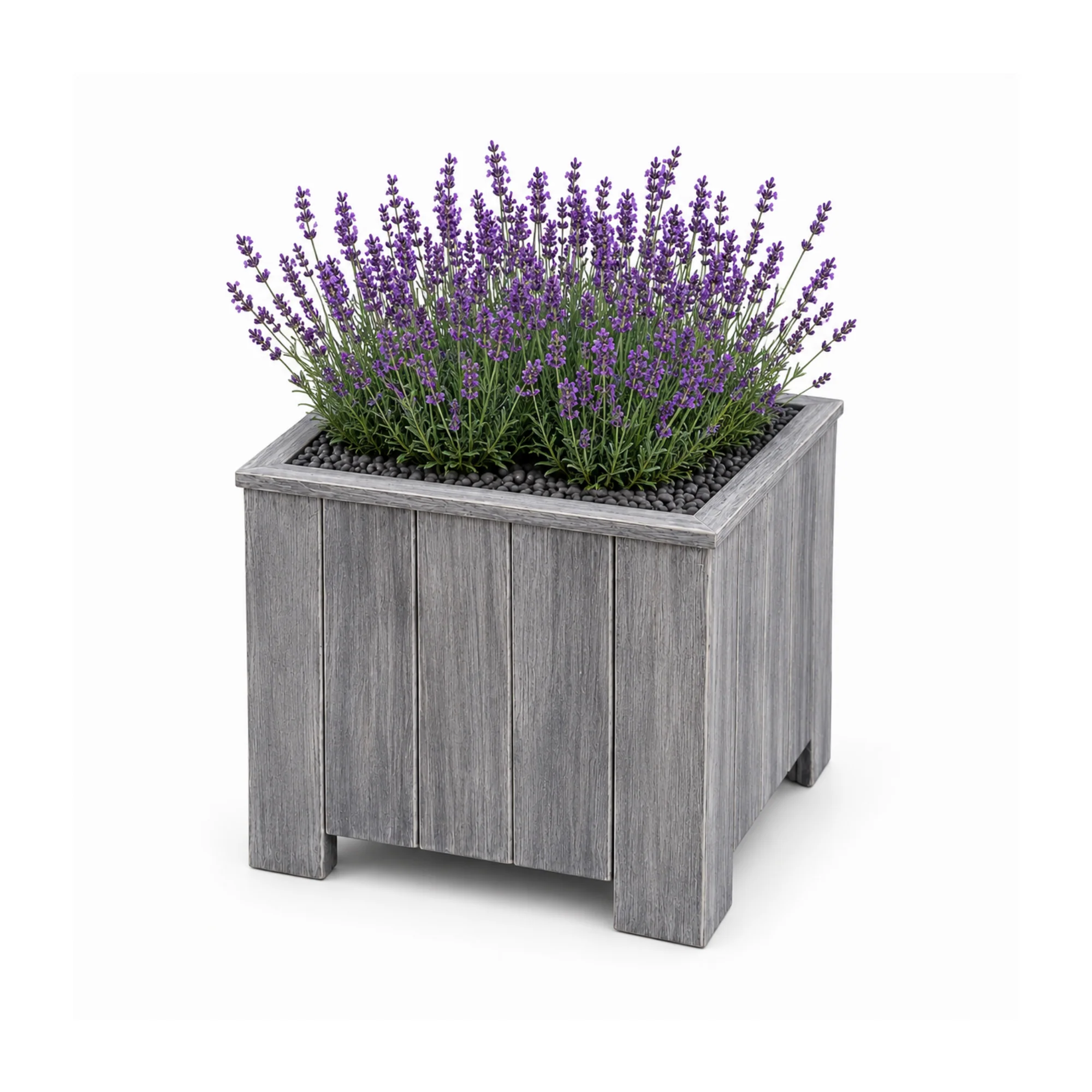 Storm Plantenbak Vierkant 30×30 cm Grijs Acaciahout FSC
