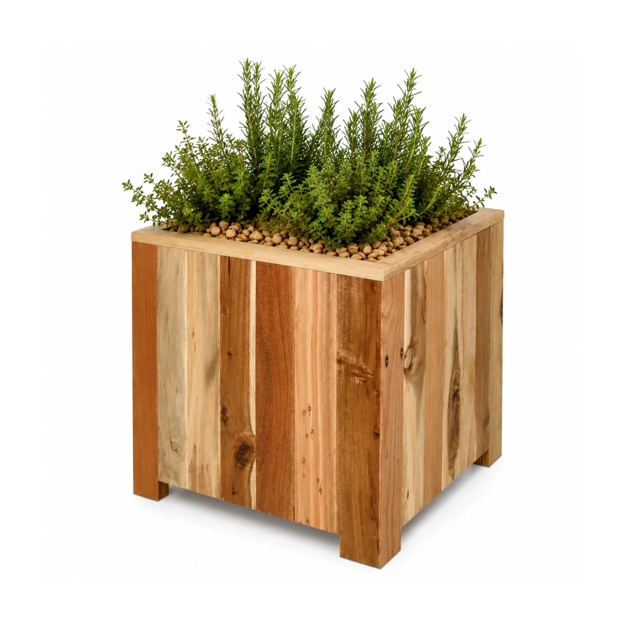 Storm Plantenbak Vierkant 40×40 cm Naturel Geolied Acaciahout FSC